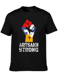 Artsakh Strong T-Shirt - Fist Flag Design