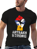 Artsakh Strong T-Shirt - Fist Flag Design
