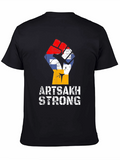 Artsakh Strong T-Shirt - Fist Flag Design