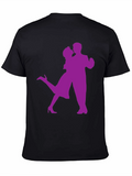 Dancing Couple Graphic Tee - Black
