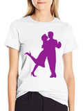 Dancing Couple Graphic Tee - Black