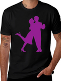 Dancing Couple Graphic Tee - Black