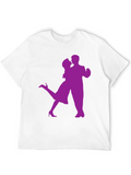 Dancing Couple Graphic Tee - Black