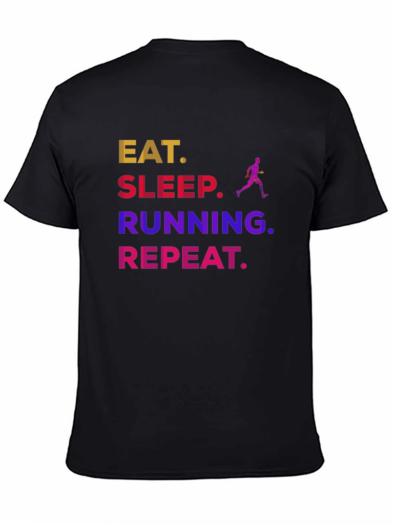 Eat Sleep Running Repeat Graphic Tee