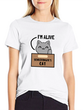 Schrödingers Cat T-Shirt - Im Alive Design