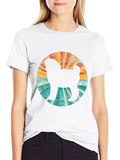 Retro Dog Silhouette Graphic Tee