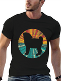 Retro Dog Silhouette Graphic Tee