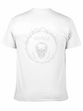 Savage Skull Graphic Print Crew Neck T-Shirt