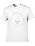 Savage Skull Graphic Print Crew Neck T-Shirt