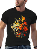 Abstract Art Graphic Black T-Shirt