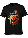 Abstract Art Graphic Black T-Shirt