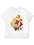 Abstract Art Graphic Black T-Shirt