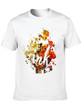 Abstract Art Graphic Black T-Shirt