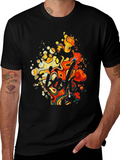 Abstract Art Graphic Black T-Shirt