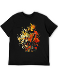 Abstract Art Graphic Black T-Shirt