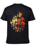 Abstract Art Graphic Black T-Shirt