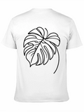 Black Monstera Leaf Graphic Tee