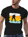 Hockey Player Graphic T-Shirt