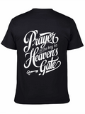 Prayer is Key Graphic Tee - Black