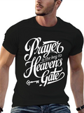 Prayer is Key Graphic Tee - Black