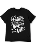 Prayer is Key Graphic Tee - Black