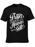Prayer is Key Graphic Tee - Black