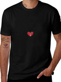 Broken Heart Graphic Tee - Black T-Shirt