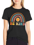 Be Kind Rainbow Graphic Tee
