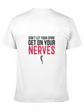 Funny Chiropractic T-Shirt - Dont Let Your Spine...