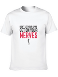 Funny Chiropractic T-Shirt - Dont Let Your Spine...
