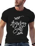 Amazing Soul Graphic Print Crew Neck T-Shirt