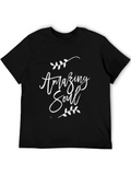 Amazing Soul Graphic Print Crew Neck T-Shirt