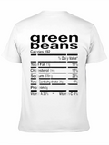 Green Beans Nutrition Facts Novelty T-Shirt