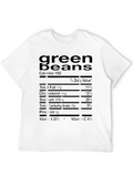 Green Beans Nutrition Facts Novelty T-Shirt