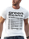 Green Beans Nutrition Facts Novelty T-Shirt