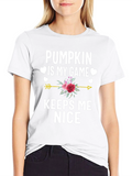 Pumpkin Is My Game T-Shirt - Fall Graphic Tee