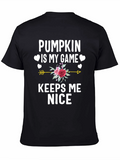 Pumpkin Is My Game T-Shirt - Fall Graphic Tee