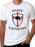 Indy Genesis Graphic Print Crew Neck T-Shirt
