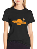 Saturn Cyclist Graphic T-Shirt