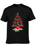 Tomato Christmas Tree T-Shirt - Festive Foodie Apparel