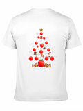 Tomato Christmas Tree T-Shirt - Festive Foodie Apparel
