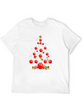 Tomato Christmas Tree T-Shirt - Festive Foodie Apparel
