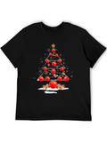 Tomato Christmas Tree T-Shirt - Festive Foodie Apparel