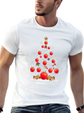 Tomato Christmas Tree T-Shirt - Festive Foodie Apparel
