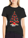 Tomato Christmas Tree T-Shirt - Festive Foodie Apparel
