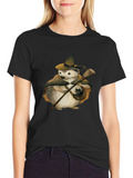 Whimsical Hedgehog Witch T-Shirt