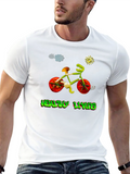 Healthy Living Bicycle Graphic Tee