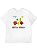Healthy Living Bicycle Graphic Tee