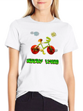 Healthy Living Bicycle Graphic Tee