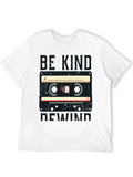 Retro Be Kind Rewind Cassette Tape Graphic Tee